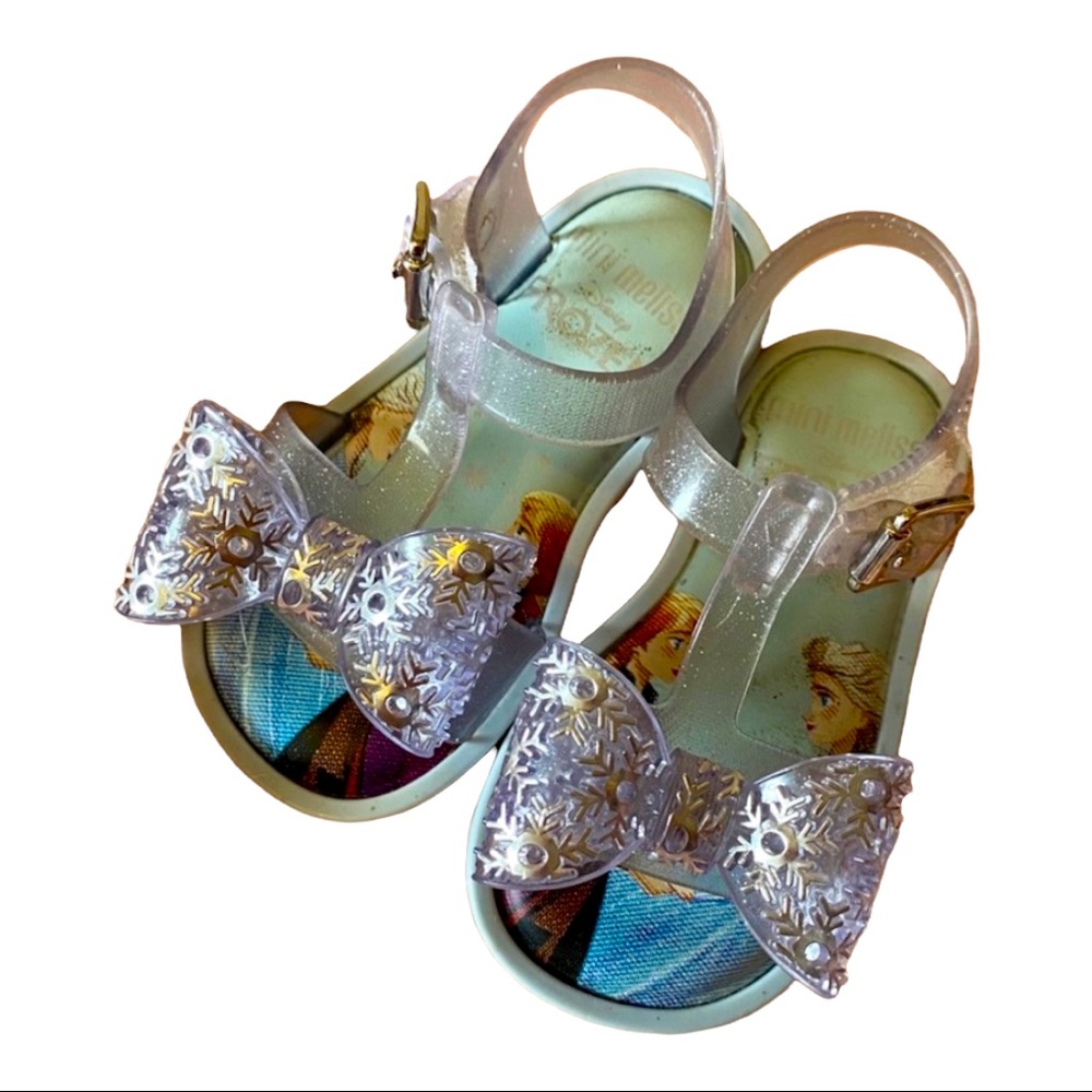 Mini Melissa Disney's Frozen 2 Snowflake Bow Sandals